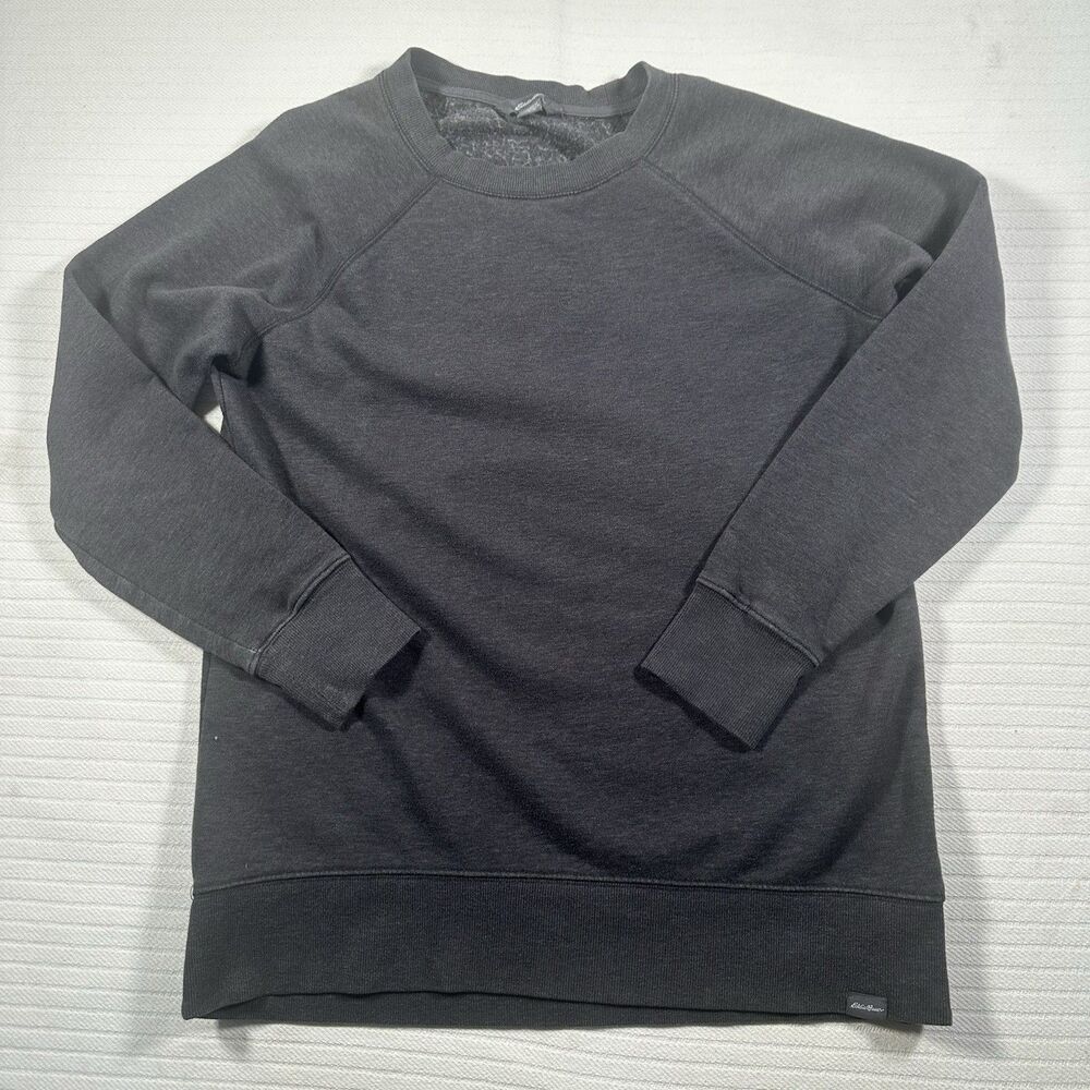 Eddie Bauer Men’s Medium Crewneck Sweatshirt Gray Pullover Fleece Casual
